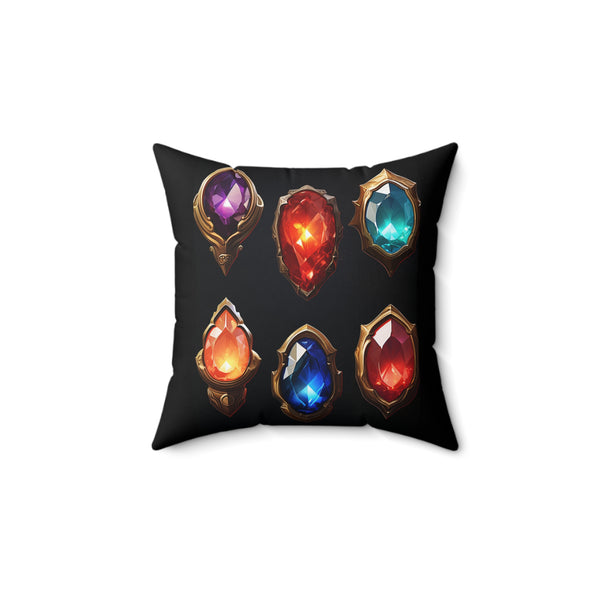 Jewel Shield Square Pillow