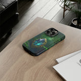 Emerald Green Ember Protective Phone Case