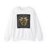 Pisces Dreamer Crewneck Sweatshirt Black White