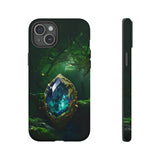 Emerald Green Ember Protective Phone Case