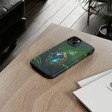 Emerald Green Ember Protective Phone Case