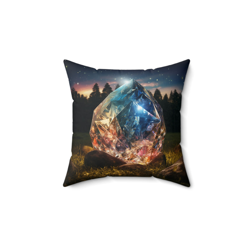 Garnet Glow Square Pillow