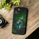 Emerald Green Ember Protective Phone Case