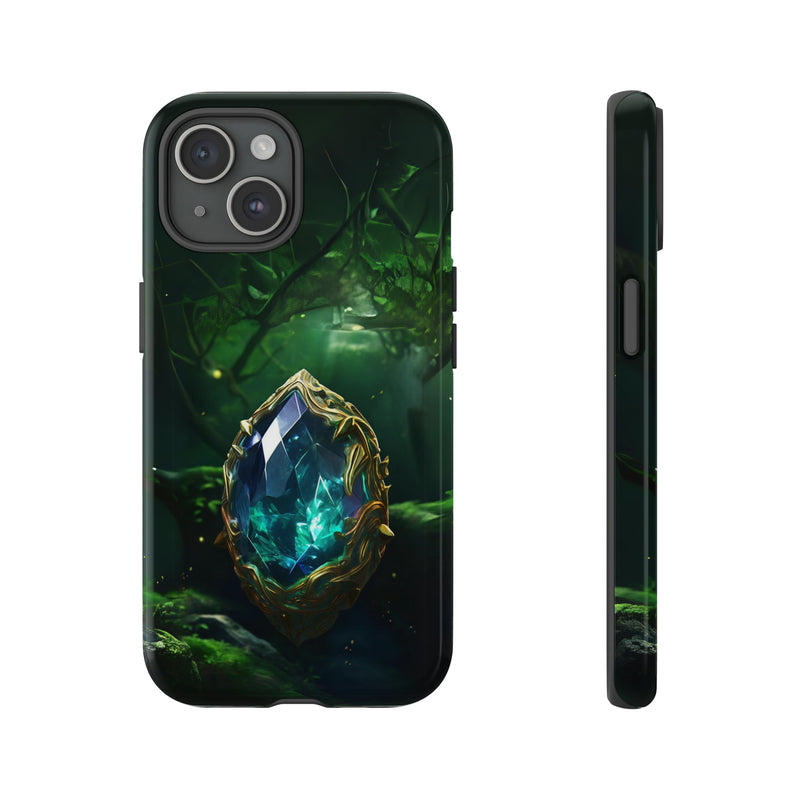 Emerald Green Ember Protective Phone Case