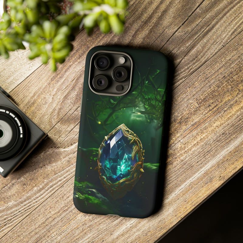 Emerald Green Ember Protective Phone Case