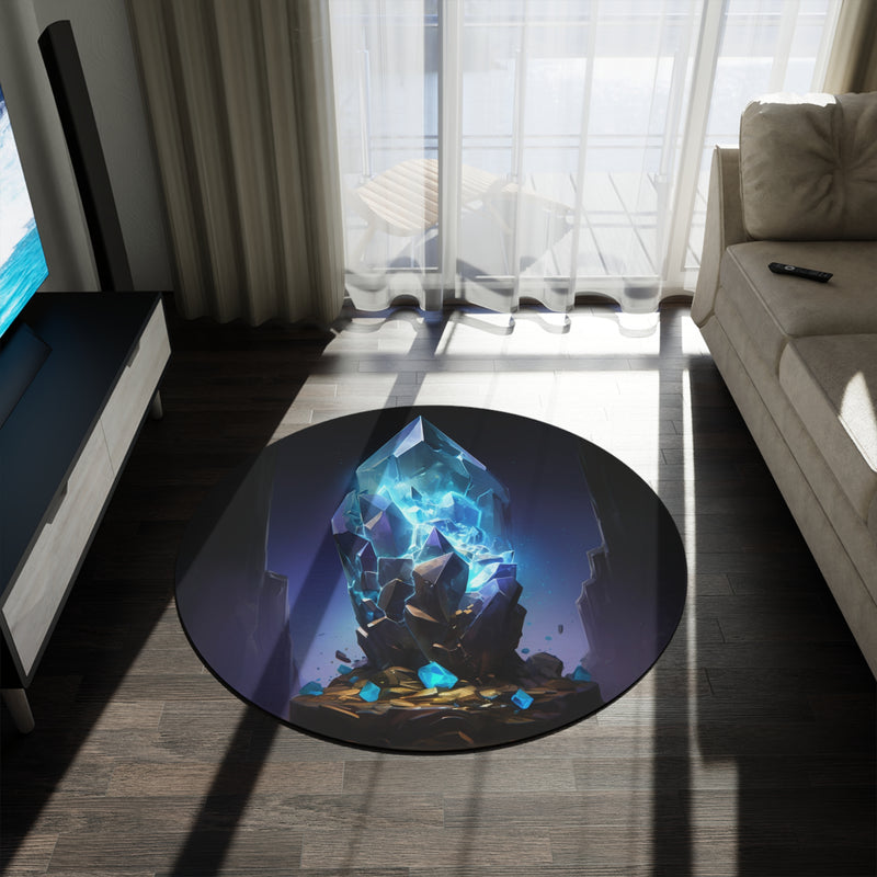 Amethyst Aura Round Rug