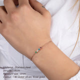 Zircon Birthstone Zodiac Bracelet Set