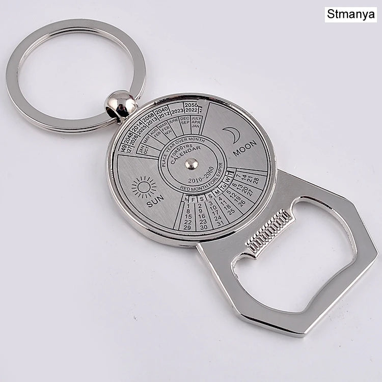 50-Year Perpetual Calendar Key Chain & Bottle Opener