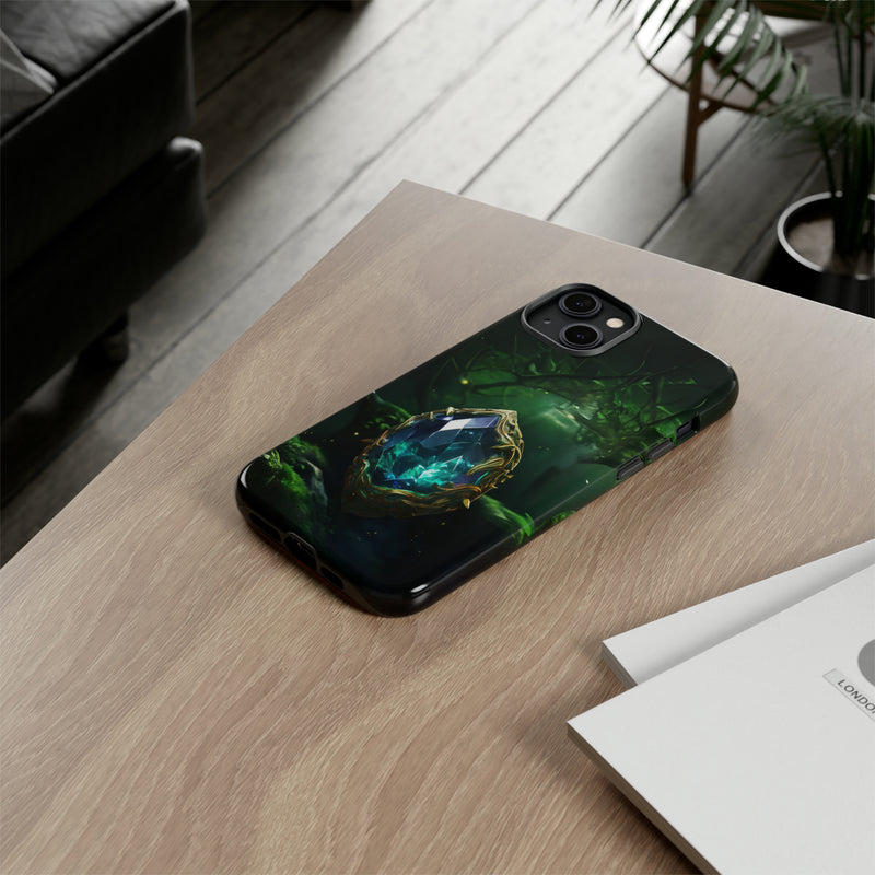 Emerald Green Ember Protective Phone Case