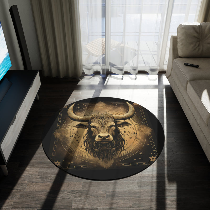 Taurus Earth Round Rug