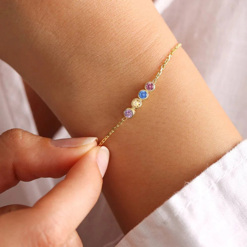 Zircon Birthstone Zodiac Bracelet Set