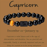 Zodiac Constellation Bracelet: Onyx Stone