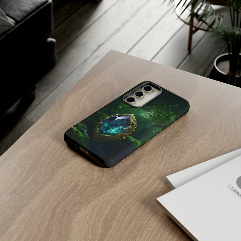 Emerald Green Ember Protective Phone Case