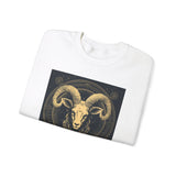 Aries Blaze Crewneck Sweatshirt Black White