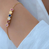 Zircon Birthstone Zodiac Bracelet Set