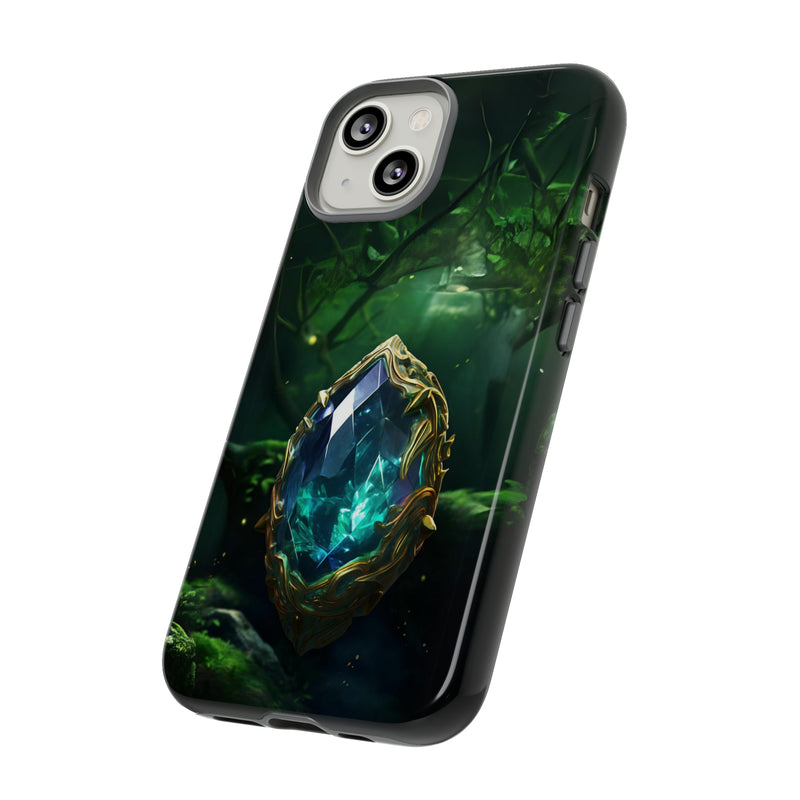 Emerald Green Ember Protective Phone Case