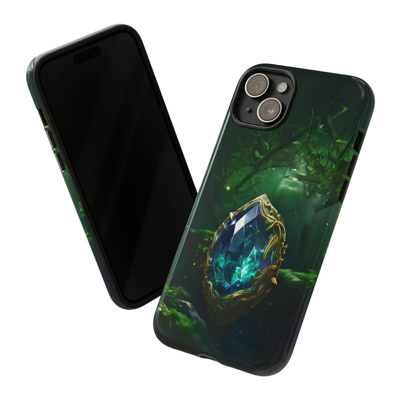 Emerald Green Ember Protective Phone Case