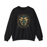 Pisces Dreamer Crewneck Sweatshirt Black White