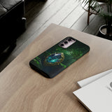 Emerald Green Ember Protective Phone Case