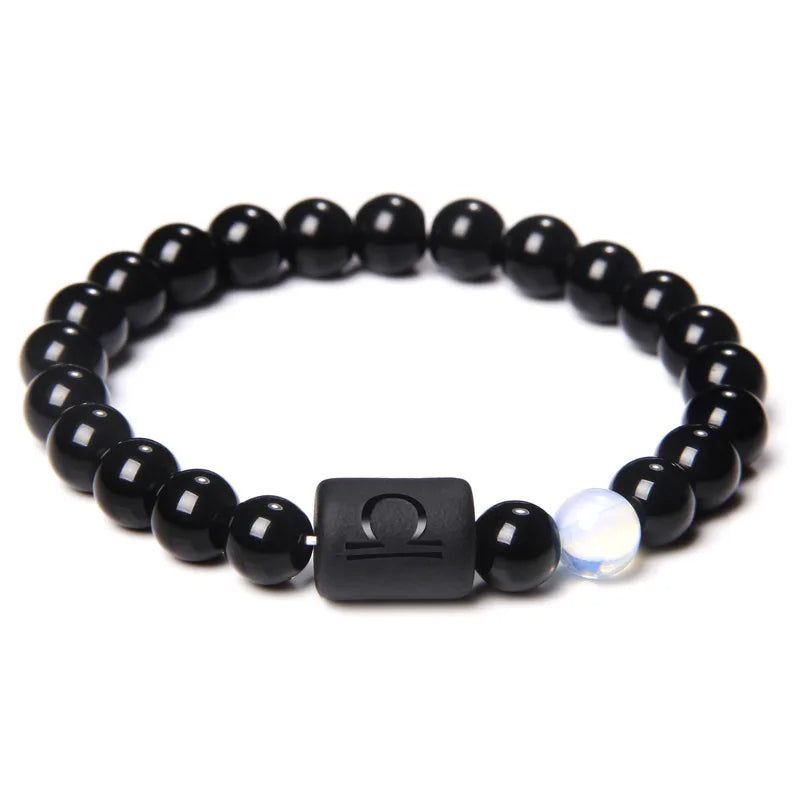 Zodiac Constellation Bracelet: Onyx Stone