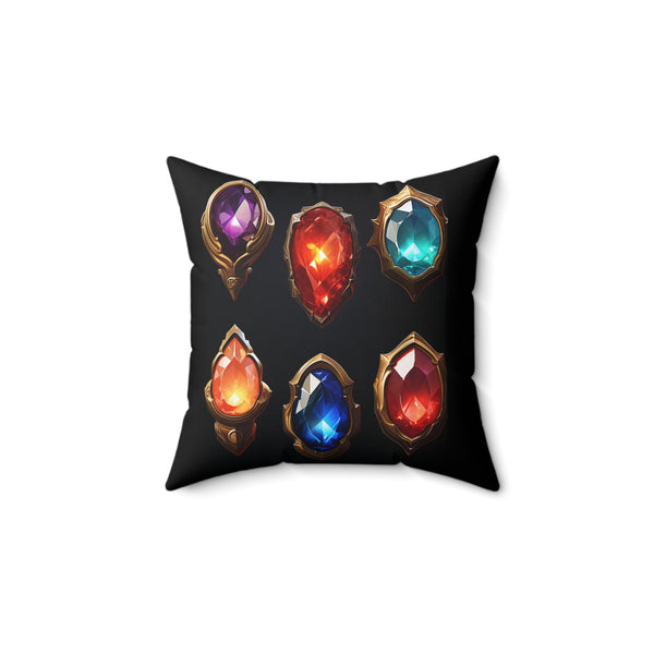 Jewel Shield Square Pillow