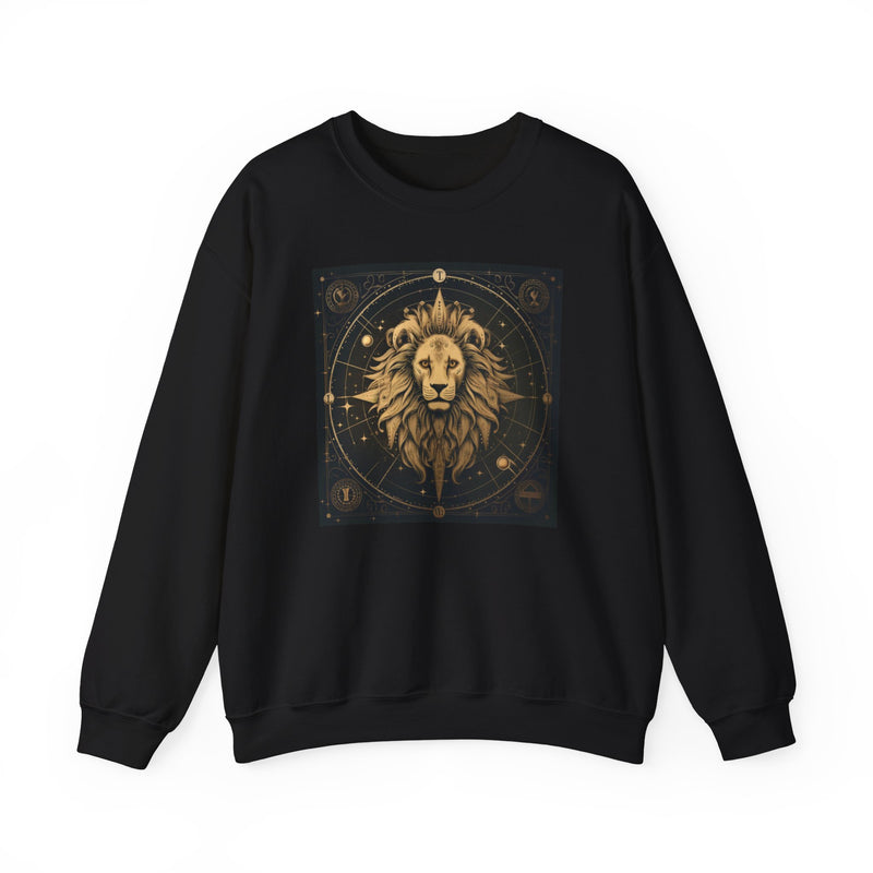 Leo Lionheart Crewneck Sweatshirt Black White