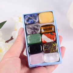 15-20mm Mix Stone Tumbled Set: Chakra Healing Crystals