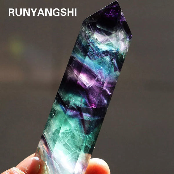 Colorful Fluorite Crystal Healing Wand