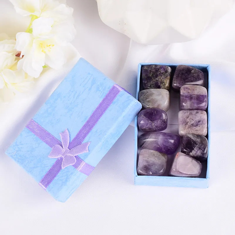 15-20mm Mix Stone Tumbled Set: Chakra Healing Crystals