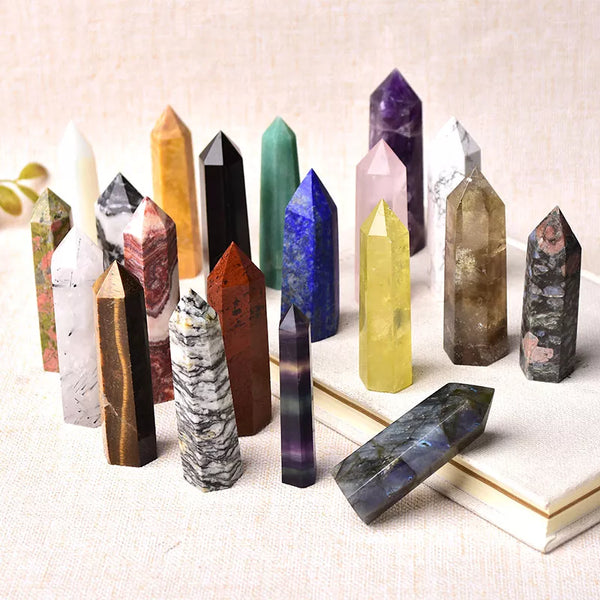 36-Piece Crystal Point Wand Set for Home Decor