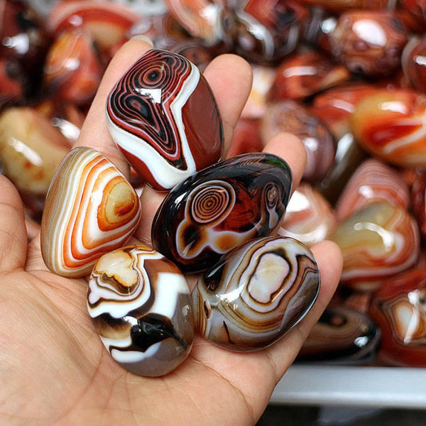 Natural Smooth Agate Stone Healing Crystal