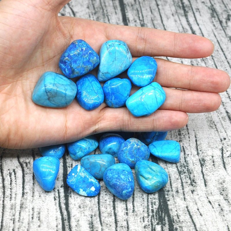 Blue Turquoise Stone Gravel for Healing and Decor