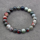 Green Gemstone Bead Bracelet