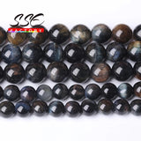 5A Blue Tiger Eye Round Beads 6-12mm Jewelry Making