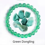 Green Gemstone Bead Bracelet