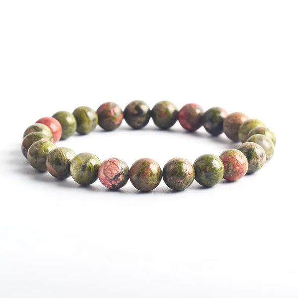 Green Gemstone Bead Bracelet