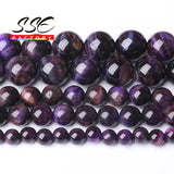 5A Blue Tiger Eye Round Beads 6-12mm Jewelry Making