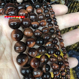 5A Blue Tiger Eye Round Beads 6-12mm Jewelry Making