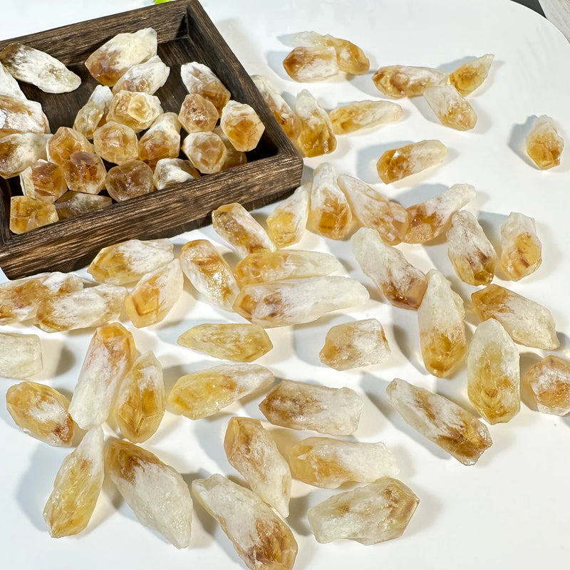 5pcs High-Quality Brazilian Citrine Gemstones